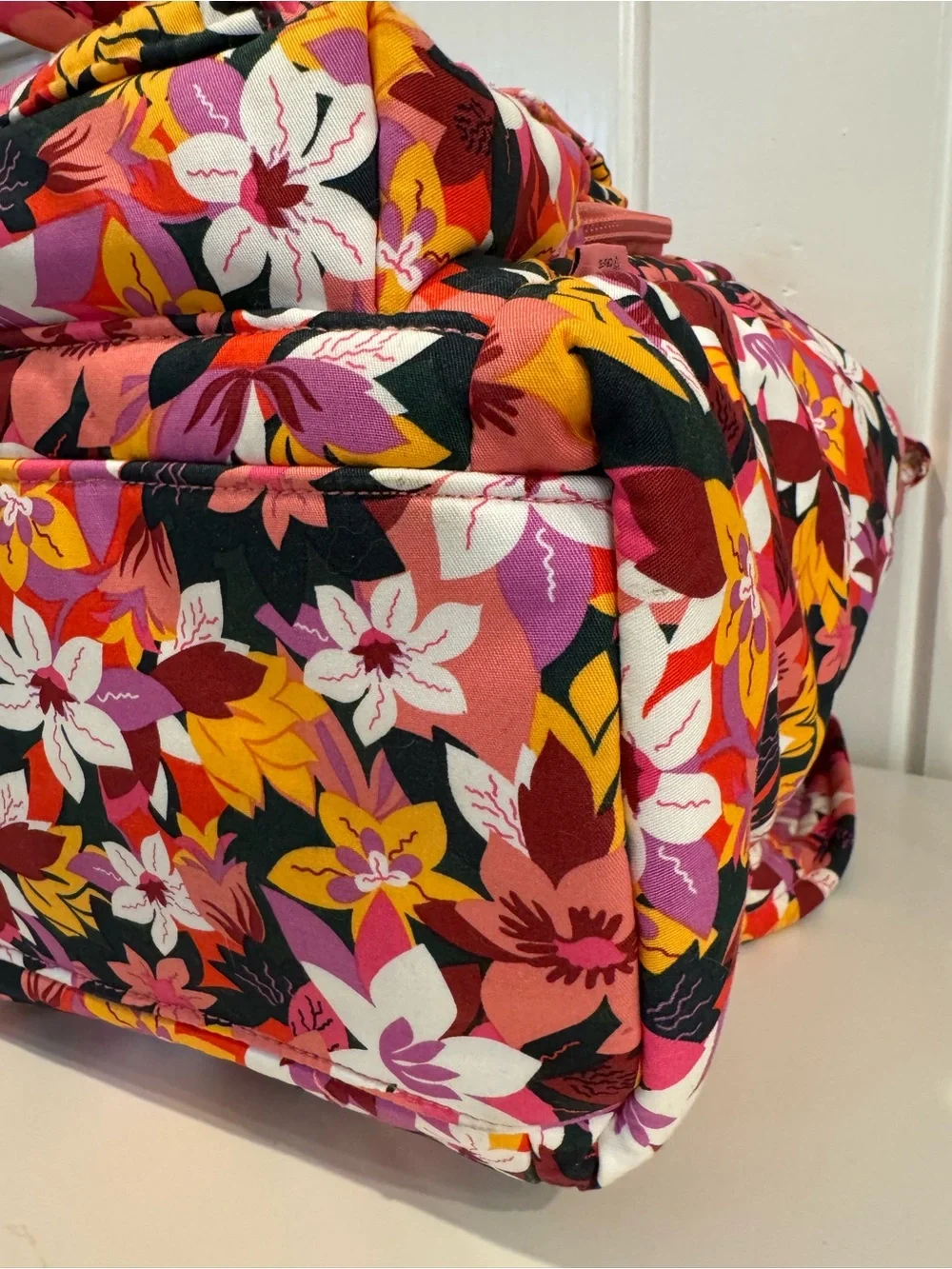 Vera Bradley Utility Tote Rosa Floral Recycled Cotton